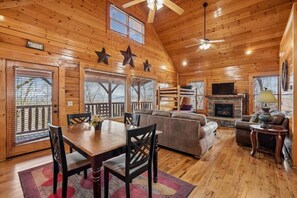 TV, fireplace, video games