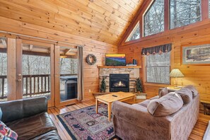 Télévision, cheminée, jeux vidéo