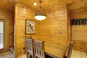 Dining - Romantic & Fun-Filled Cabin with Game Loft (Gatlinburg)
