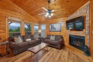Fernseher, Kamin, Videospiele