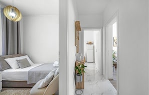 2 chambres, fer et planche à repasser, lit parapluie, Wi-Fi gratuit