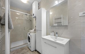 Shower, hair dryer