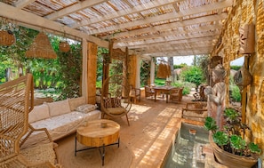 Outdoor dining - Awesome home in Binissalem with private swimming pool, can be inside or outside (Binissalem)