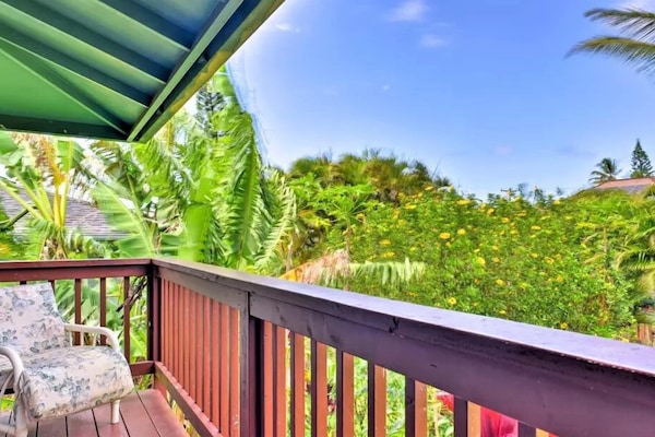 Studio, uitzicht op tuin (Haiku #6) | Terras