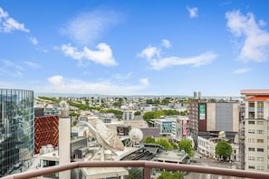 Vue sur la ville depuis l’hébergement
