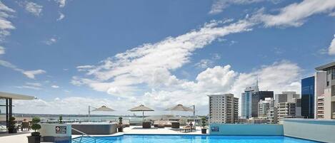 Indoor pool, outdoor pool