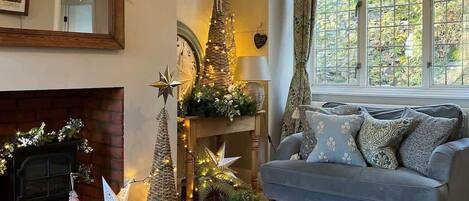 Télévision, cheminée