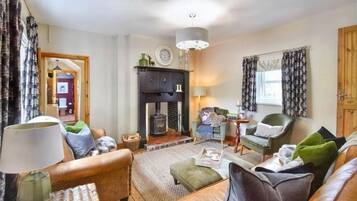 TV, fireplace, offices