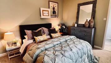 2 bedrooms, iron/ironing board, travel crib, free WiFi