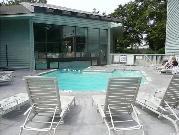 Indoor pool, outdoor pool
