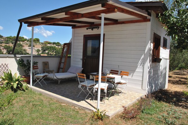 Bungalow - 1 sovrum - rökare - uteplats | Terrass/Patio