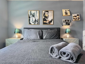 2 bedrooms, iron/ironing board, travel crib, WiFi