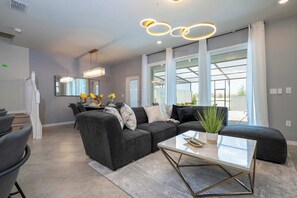 Premium Townhome | Living room - Magical 5Br W Pool Minutes From Disney 16140 (Clermont)