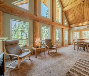 Cabin, Multiple Beds, Patio (Whitetail Cabin) | Living area | 42-inch flat-screen TV with digital channels