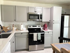 Microwave, oven, stovetop