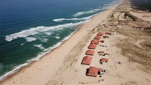 Vlak bij het strand