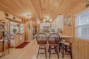 Cabin, Multiple Beds, Patio, Mountain View (Eagles Nest Cabin) | Dining - Eagles Nest Cabin Cozy Mountain Retreat for 4 (Rexford)