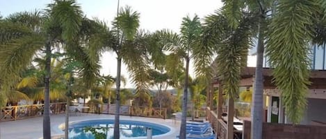 2 albercas al aire libre