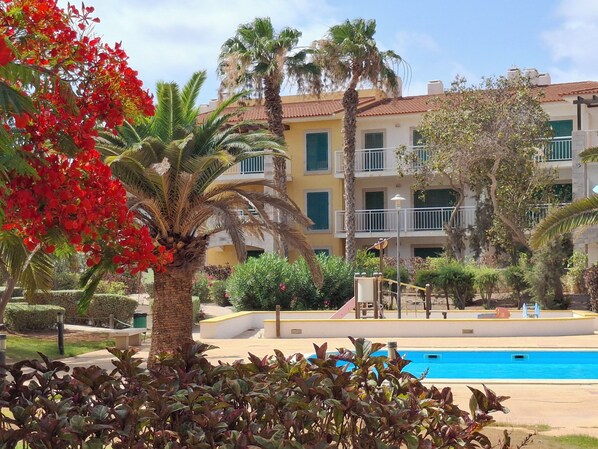 Pool - Elegant 1-bedroom family friendly apt. near Sta. Maria beaches at Sal-Cape Verde (Santa Maria)