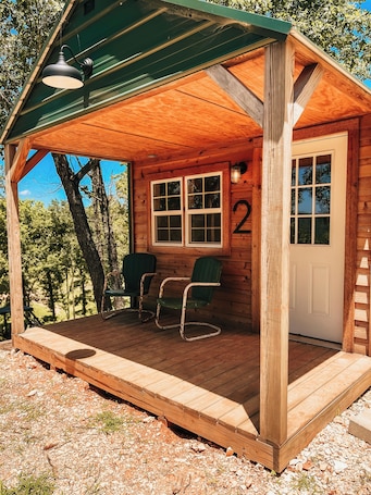 Exterior detail. The Cabins at Bent Pine Ranch ~ Cabin #2