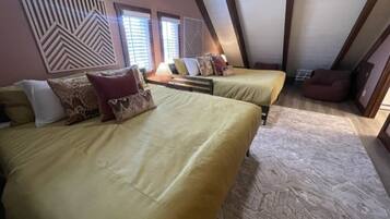 3 bedrooms, bed sheets