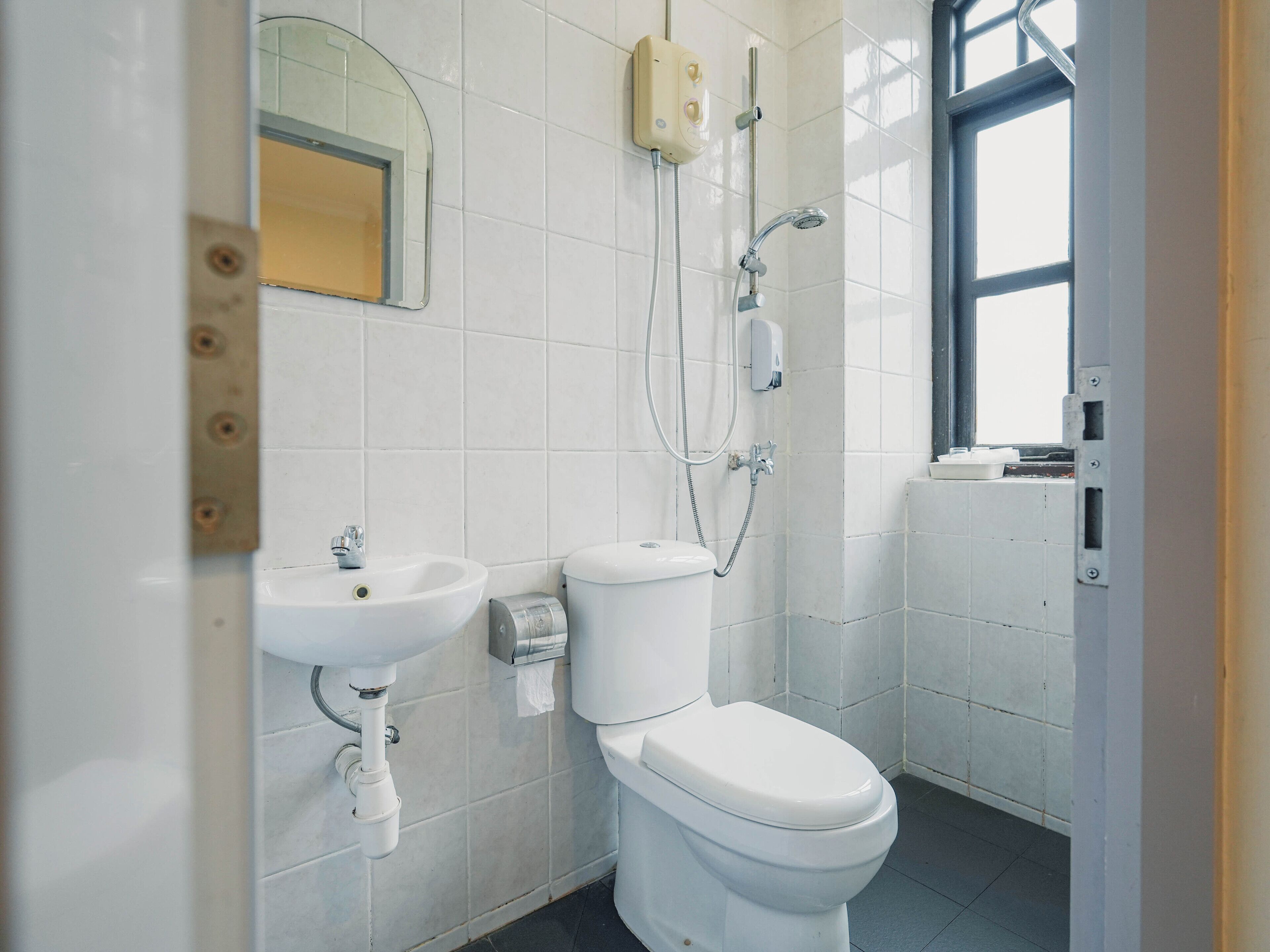 Superior Double, window | Bathroom | Shower, free toiletries, hair dryer, towels