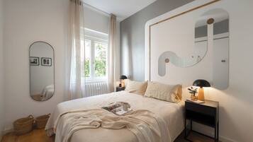 4 slaapkamers, een strijkplank/strijkijzer, wifi, beddengoed