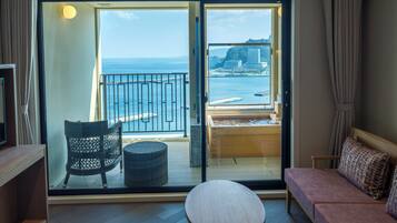 Twin Room with Open Air Bath - East Tower, Non-smoking | Balcony view