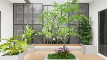 Shower, soap, shampoo