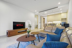 Apartment, 2 Bedrooms, City View | Living area | Flat-screen TV - Caeli by Kozystay - Cilandak (Jakarta)