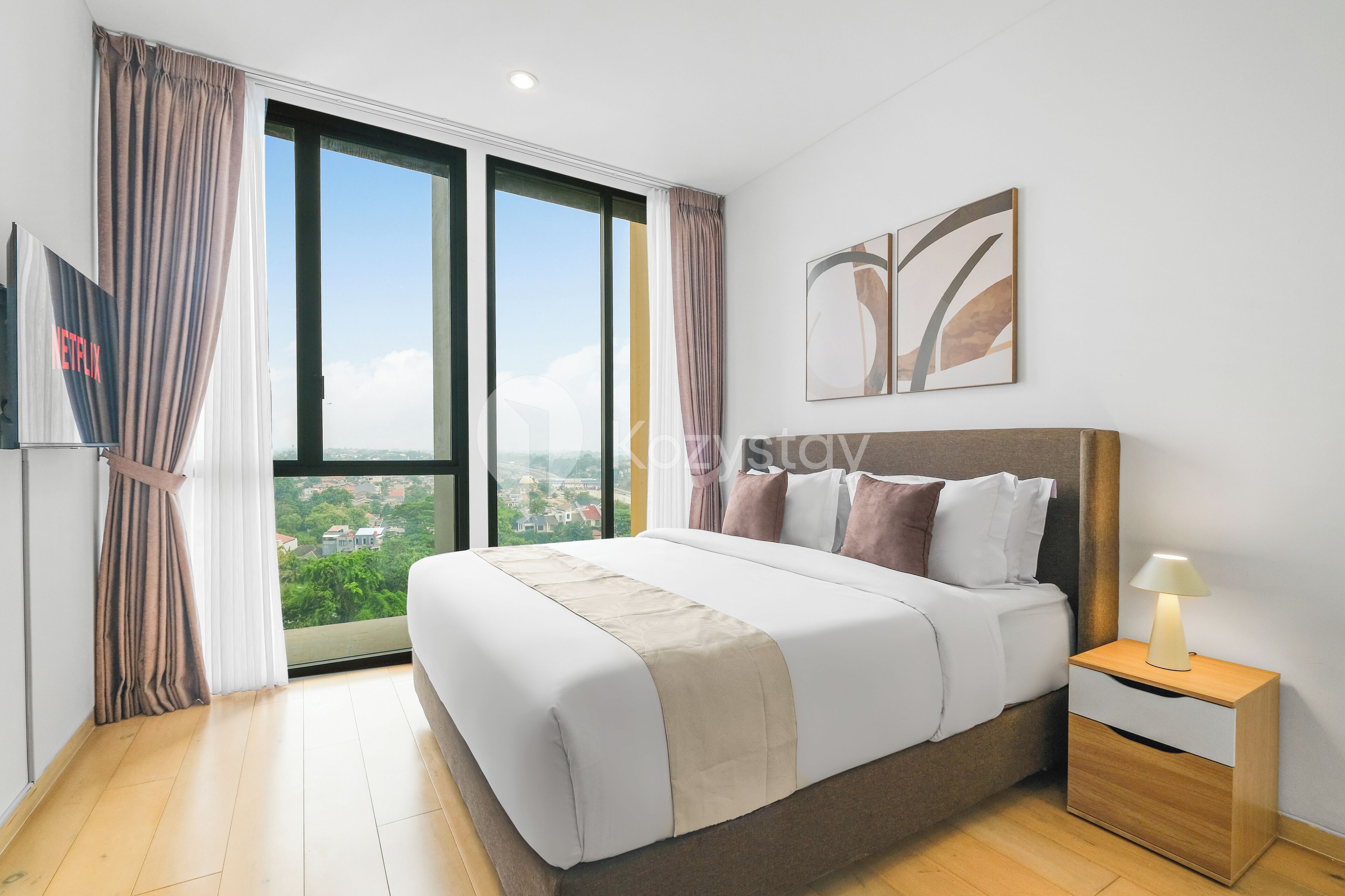 Appartamento, 2 camere da letto, vista città | Ferro/asse da stiro, Wi-Fi gratuito
