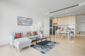 Apartment, 2 Bedrooms, City View | Living area | Flat-screen TV - Nieve by Kozystay - Cilandak (Jakarta)