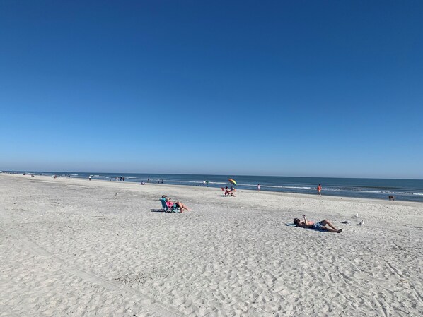 On the beach