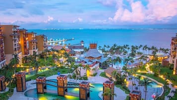 Piscine extérieure, piscine chauffée