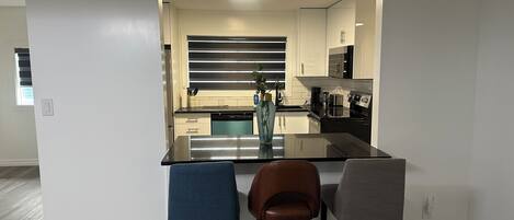 Microwave, oven, stovetop, dishwasher