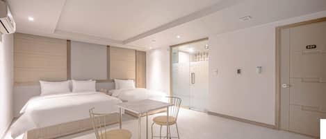 Desk, free WiFi, bed sheets, wheelchair access