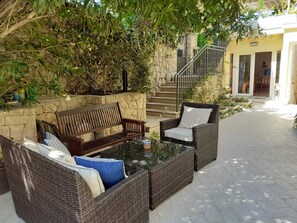 Apartment | Terrace/patio - Castelletto - Deluxe Double Room With Sea View and Airport Transfer (Konavle)