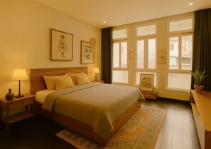 4 chambres, fer et planche à repasser, Wi-Fi, draps fournis