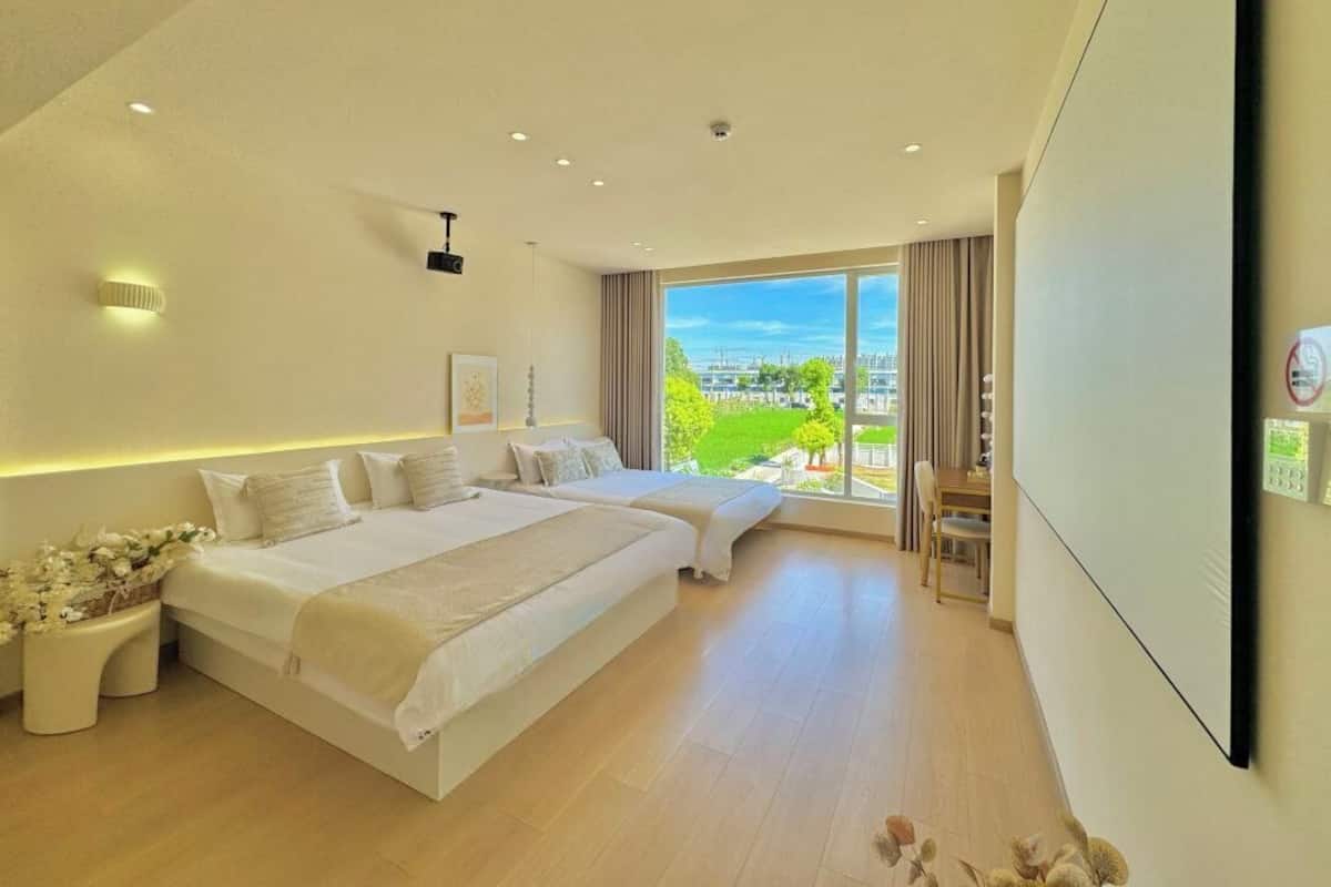 Grand-Vierbettzimmer, Blick auf den Innenhof