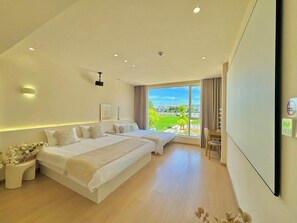 Grand Quadruple Room, Courtyard View | Free WiFi