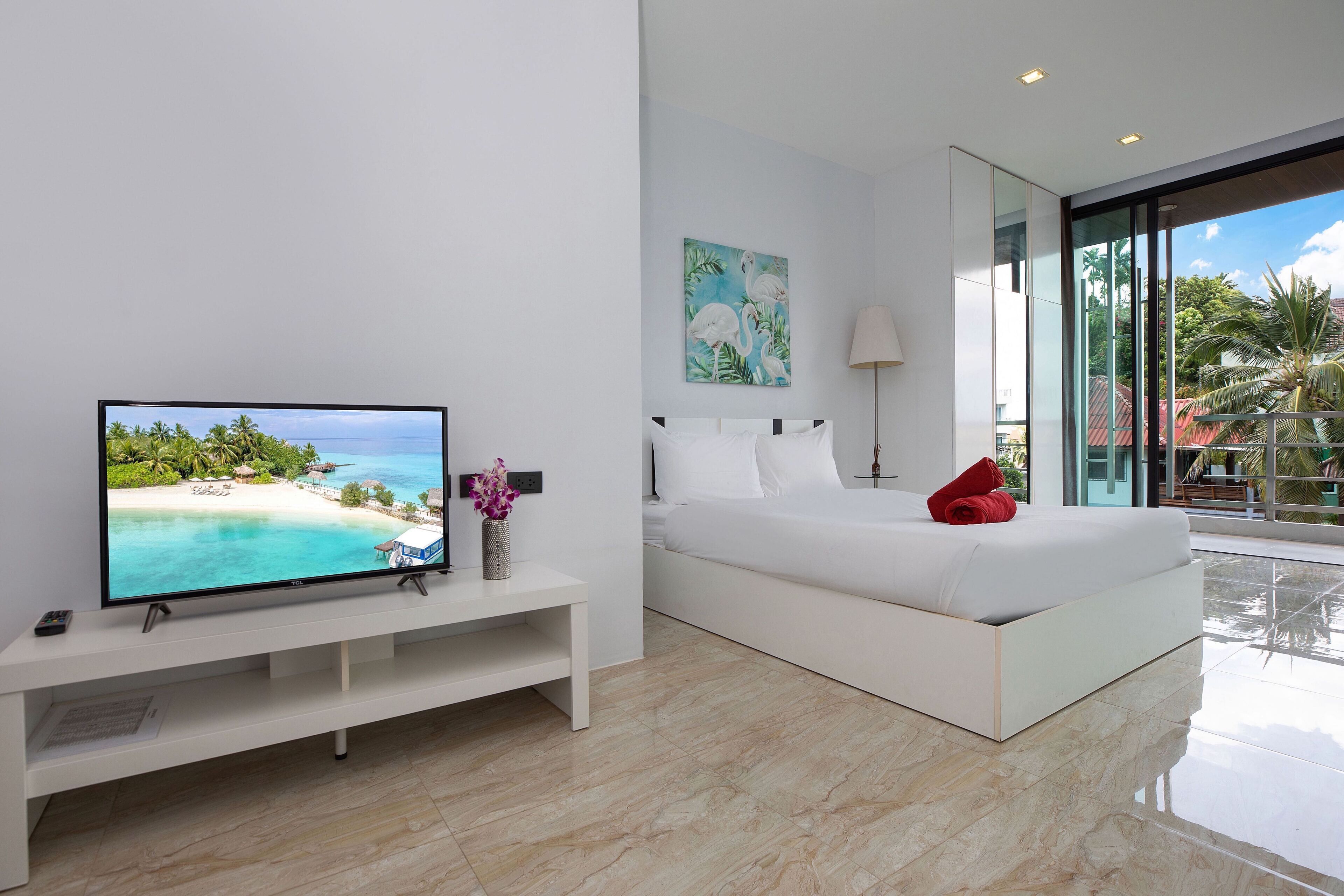 Family Villa, 4 Bedrooms, Private Pool, Pool View | Free WiFi, bed sheets