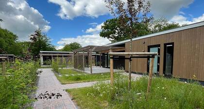 Luxury holiday home surrounded by water and forest