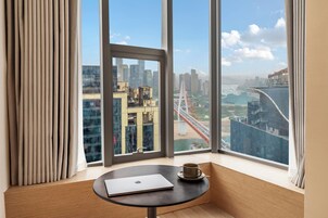 Chambre Confort, 1 très grand lit, non-fumeurs, vue ville | Literie de qualité supérieure, couette en duvet d'oie