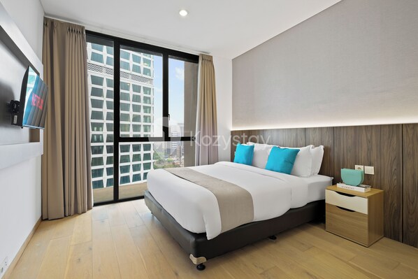 Appartement, 2 chambres, vue ville | Fer et planche à repasser, Wi-Fi gratuit