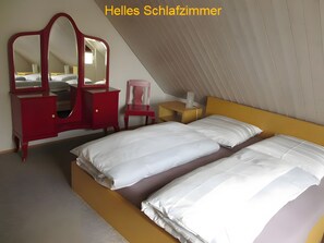 2 室のベッドルーム、WiFi、ベッドシーツ