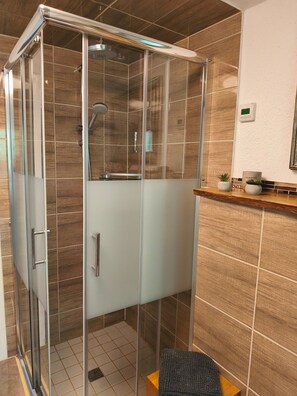 Shower, hair dryer