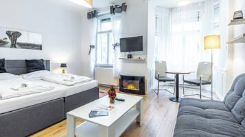 Comfort-Haus, 2 Schlafzimmer, Balkon, Stadtblick | Allergikerbettwaren, schallisolierte Zimmer, kostenloses WLAN