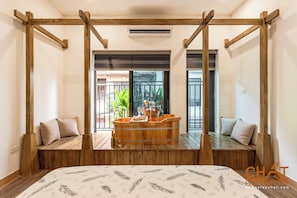 City-Apartment, Balkon, Stadtblick