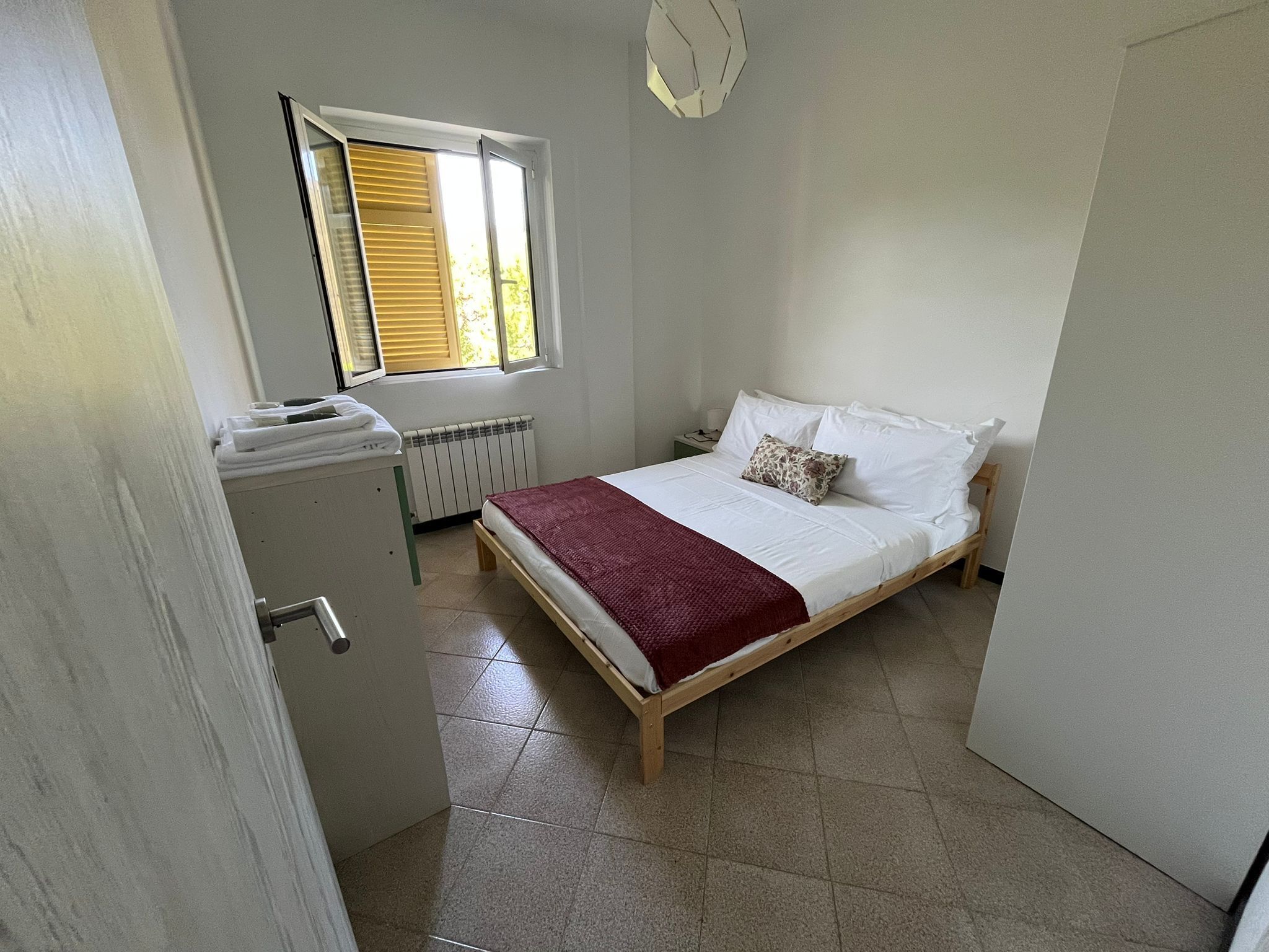 Down comforters, iron/ironing board, free WiFi, bed sheets
