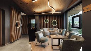 Sauna, steam room, body treatments, hot stone massages, sports massages